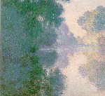 [Morning on the  Seine, Claude Monet]