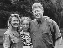 Picture of Bill, Hillary, and Chelsea Clinton