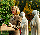 [PHOTO: Mrs. Clinton at opening of VI Sculpture Garden Exhibit]