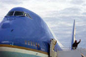 The President leaves Andrews Airforce Base for Lisbon, Portugal.