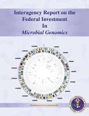 Interagency Report on the Federal Investment In Microbial Genomics Report Cover