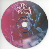 PHOTO:
 CD titled 'The Human Genome Project'