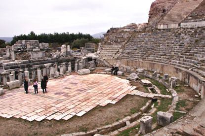 The Great Theater at Ephesus, dating back to the 1st century A.D.