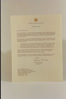 PHOTO: Letter from President Ronald Reagan