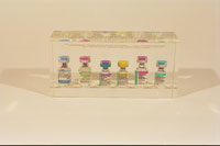 PHOTO: Six vials of vaccines