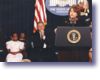 Amy Slemmer from Mother's Voices Against AIDS speaking at the World AIDS Day Commemoration (12/1/98)